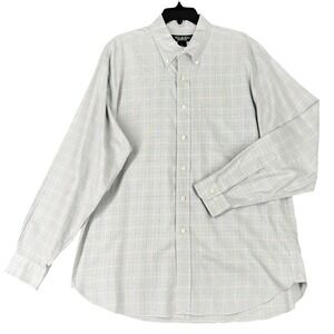 Brooks Brothers Country Club Shirt Men L Ivy Prep Heritage Tailored Grid Classic